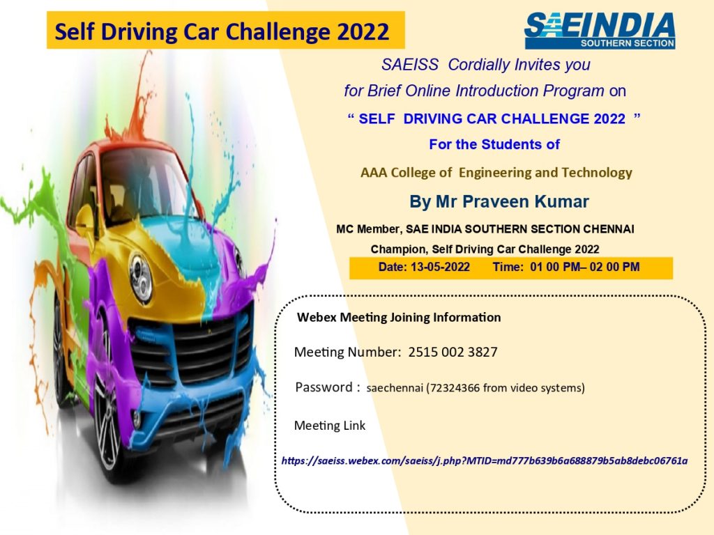 Self Driving Car Challenge 2022